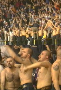 Nicht alle Fans im Dom Sportava sahen so aus...