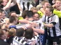 �berschwenglicher Jubel bei den Zebras