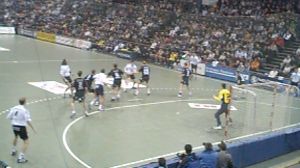 Spielszene aus der ersten Halbzeit.