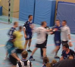 Rangelei kurz vor der Pause.