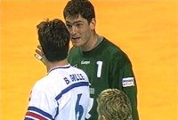 Trieb Betrand Gille bei der WM zur Verzweiflung:  Henning Fritz.