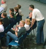 Konnte nur zuschauen: Der verletzte THW-Kapit�n Stefan L�vgren.