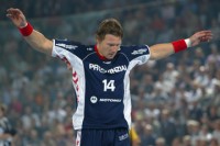 Bis zur 40. Minute hatte Flensburg (hier Jonny Jensen) Oberwasser in der Ostseehalle.