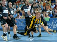 Treffsicherer Kreisl�ufer: Nicklas Grundsten.