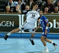 Stefan L�vgren setzte sich im letzten Jahr erfolgreich gegen Laurentiu Toma und den HCM Constanta durch.