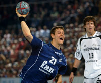 Daniel Brack, bester Torsch�tze bei HBW, spielte bereits mit Gro�wallstadt in der Ostseehalle.