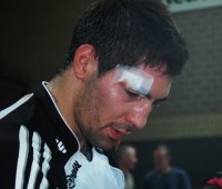 Trotz gen�hter Platzwunde noch sieben Treffer im Hinspiel: Nikola Karabatic.