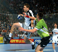 Stefan L�vgren kam erst sp�t ins Spiel.