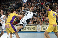 Nikola Karabatic war auch von  der Berliner Abwehr kaum zu stoppen.