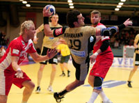 Florian Kehrmann erzielte die wichtigen Tore zum 25:21 und 26:21.