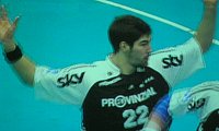 Nikola Karabatic leistete zun�chst nur Abwehrarbeit, kam sp�ter dennoch zu 7/2 Toren.