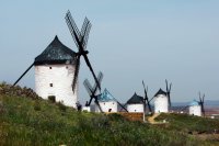 Die Windm�hlen, gegen die "Don Quichote" einst ank�mpfte.