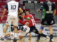 Einige sch�ne Paraden zeigte Ex-Zebra Dennis Klockmann.