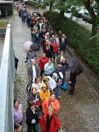 Wie zu Finalzeiten: Der Vorverkaufsstart mobilisierte die THW-Fans.