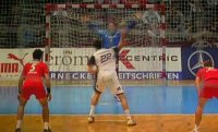 Nikola Karabatic, hier beim Strafwurf, machte mit seinen Treffern endg�ltig "den Sack zu".
