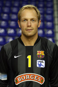 Ein Europameister zwischen den Pfosten: Der D�ne Kasper Hvidt.