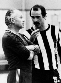 Trainer:  Zeljko Seles (l. mit Olaf Berner) wollte nach dem Verschwinden seines Landsmannes Albin Vidovic die Verantwortung �bernehmen und aufh�ren, konnte aber zum Weitermachen bewegt werden.