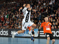 Christian Zeitz �berzeugte mit viel Einsatz und drei Treffern in der Anfangsphase.