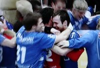 Jubel beim VfL nach dem Schlusspfiff.