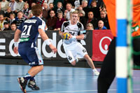 Aron Palmarsson f�hrte gl�nzend Regie und traf selbst dreimal.