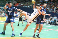 Milutin Dragicevic wollte in seinem ersten Pflichtspiel f�r den THW Kiel kein Treffer gelingen.