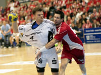 Aushilfs-Kreisl�ufer Robert Arrhenius  traf dreimal.