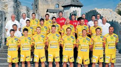 Das Team von RK Celje: Vierter Gegner des THW in der  Gruppenphase der Champions League.