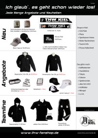 Auch der THW-Fanshop startet wieder durch.