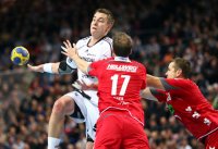 Der vor dem Spiel f�r die Wahl zum "Welthandballer" geehrte Filip Jicha erzielte acht Tore.