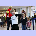 Mini-Zebra beim Wurf.