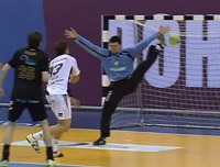 Marcus Ahlm zeigte eine starke Leistung und kam zu sieben Treffern.