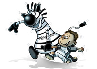 Einlaufseskorte beim "Unser Norden"-Cup.