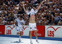 Ausgelassen jubelte Kim Andersson �ber eines seiner neun Tore.