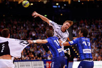 Aron Palmarsson zieht ab.