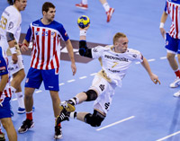 Rene Toft Hansen zeigte auch seine Offensivqualit�ten. Leider war nach 35 Minuten und der dritten Zeitstrafe Schluss.