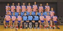 Das Team von Atletico Madrid: Gegner des THW in der  Gruppenphase der Champions League.