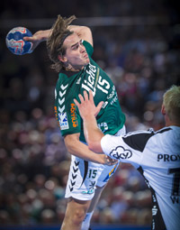 Kent Robin T�nnesen hielt Wetzlar mit seinen Treffern in der Partie.