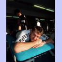 Pitti recovers after his injury.