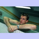 Pitti recovers after his injury.