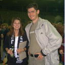 Fritze mit Fan in Wetzlar.