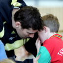 Stefan L�vgren  macht sich in seiner Freizeit f�r den Nachwuchs stark: als Trainer der Minis (6 bis 8 Jahre) des TSV Melsdorf.