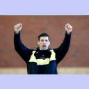 Stefan L�vgren  macht sich in seiner Freizeit f�r den Nachwuchs stark: als Trainer der Minis (6 bis 8 Jahre) des TSV Melsdorf.