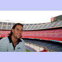 Lars Krogh Jeppesen im Stadion Camp Nou des FC Barcelona.