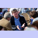 Golfen 2008: THW-Trainer Alfred Gislason im Gespr�ch mit Mannschaftsarzt Dr. Detlev Brandecker und Marcus Ahlm.