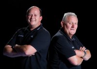 Die Betreuer: Oliver Thorm�hlen und  Roland Breitenberger.