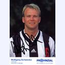 Autogrammkarte Wolfgang Schwenke 1998/99.