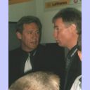 Noka und Uwe auf dem Flughafen Holtenau nach der R�ckkehr aus Barcelona.