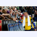 Christian Schwarzer und die Zuschauer.