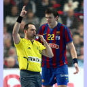 Zeitstrafe gegen Siarhei Rutenka.