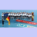 Das deutsche EM-Team in der Kieler Ostseehalle: Deutschland - D�nemark.